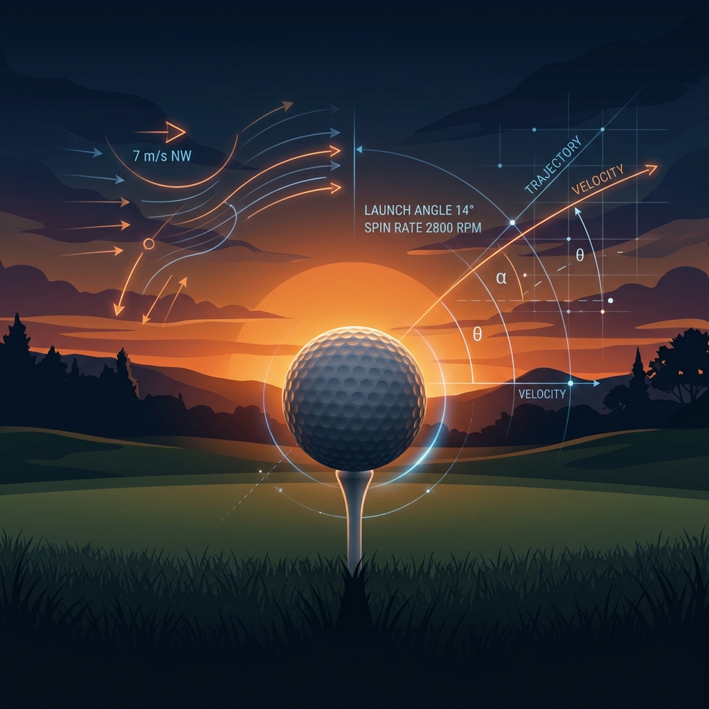 Spatial and sun angle algorithm visualization for driving ranges
